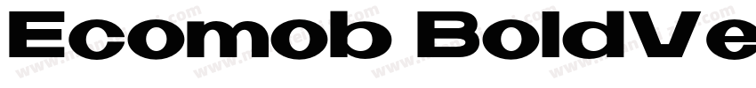 Ecomob BoldVersion字体转换